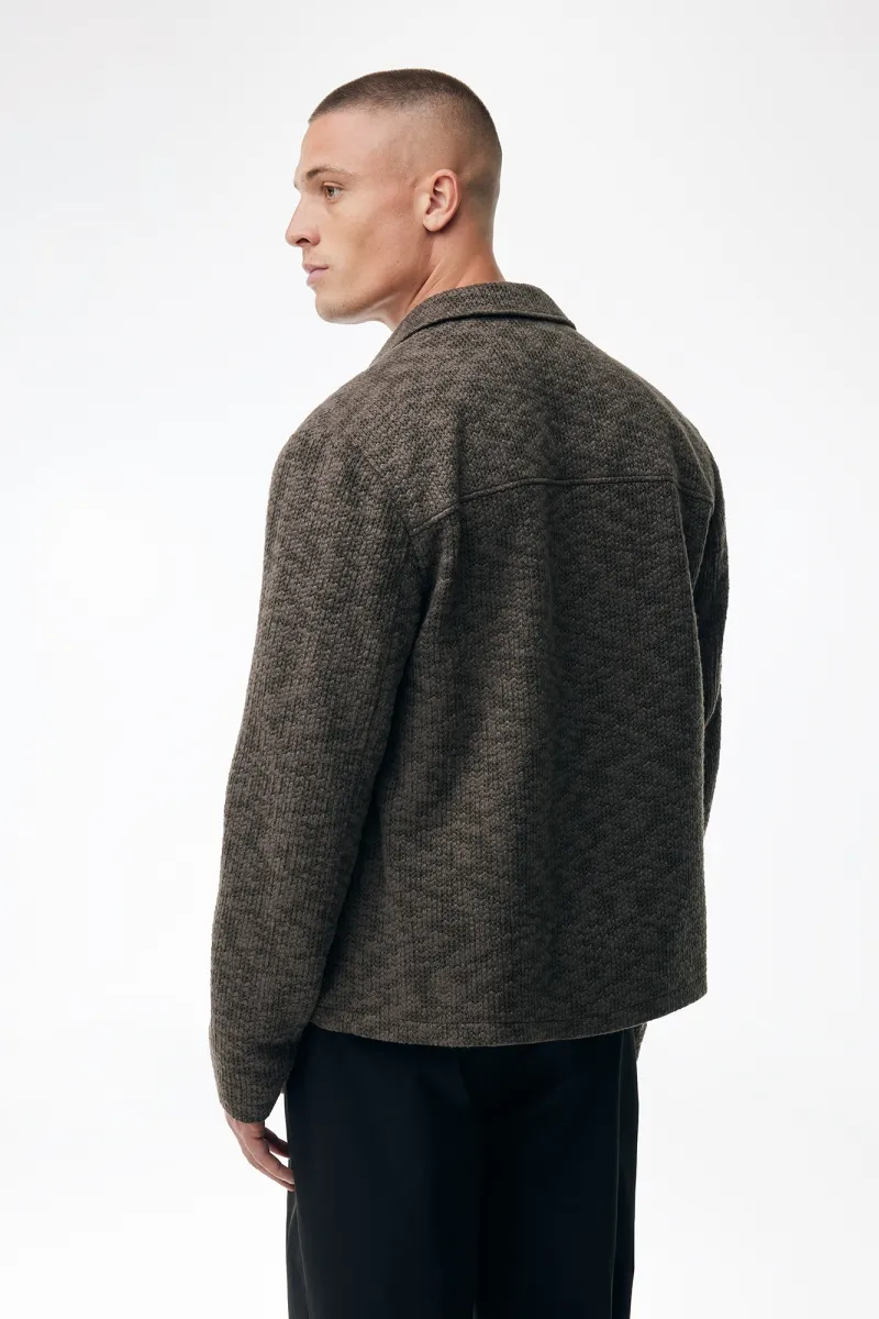 Monogram Gebreid Jack | Bruin