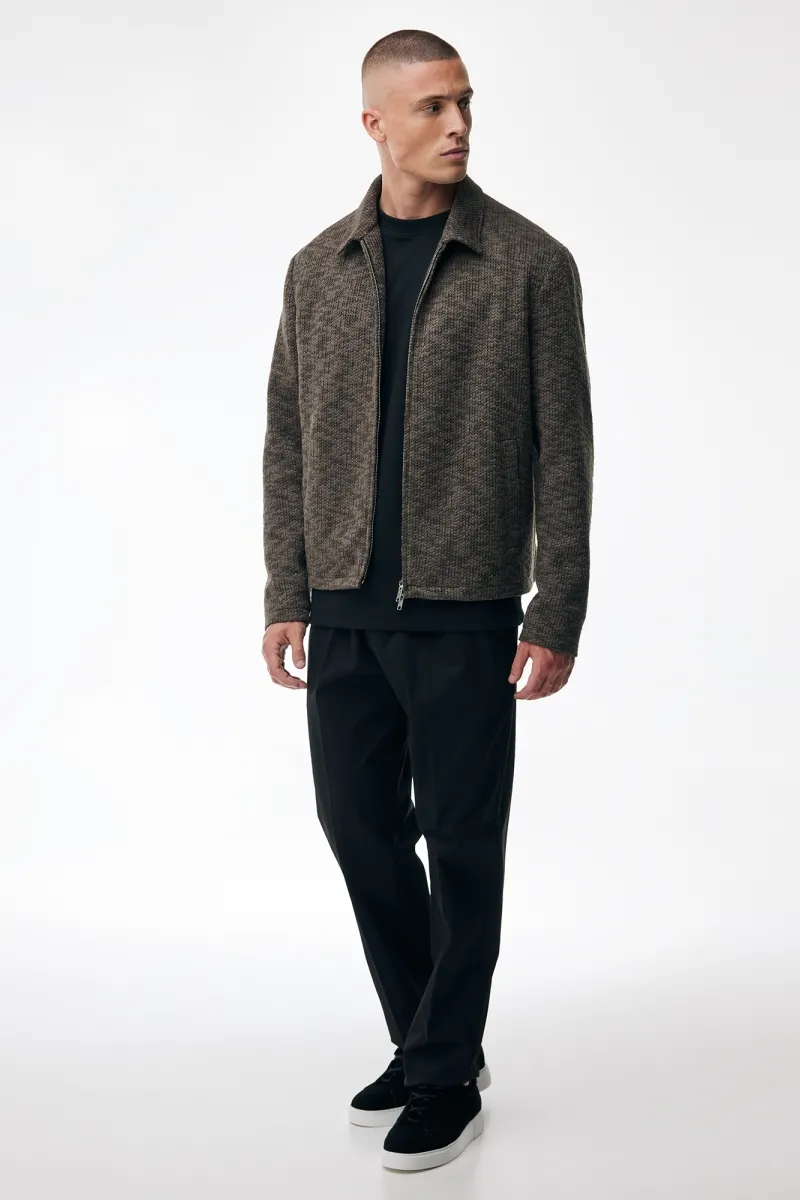 Monogram Gebreid Jack | Bruin