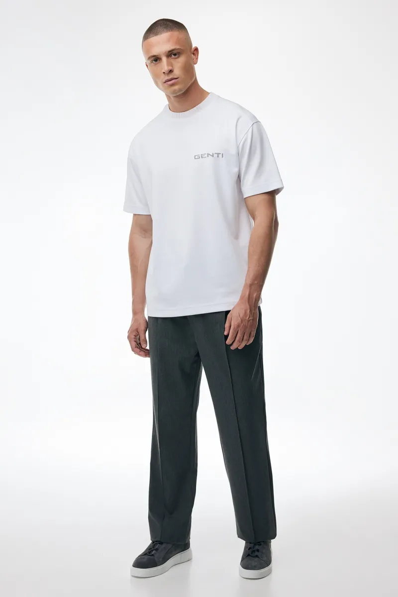 Embroidered Logo T-shirt | Wit