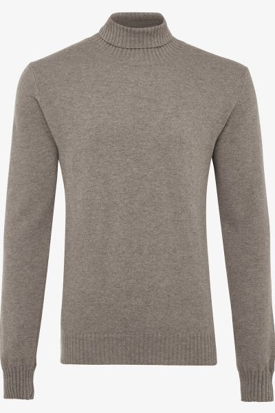 Wollen coltrui beige