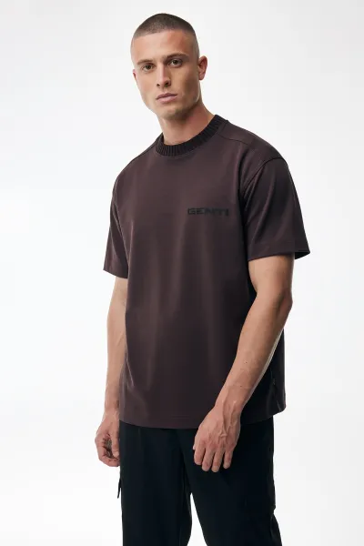 Embroidered Logo T-shirt | Bordeaux