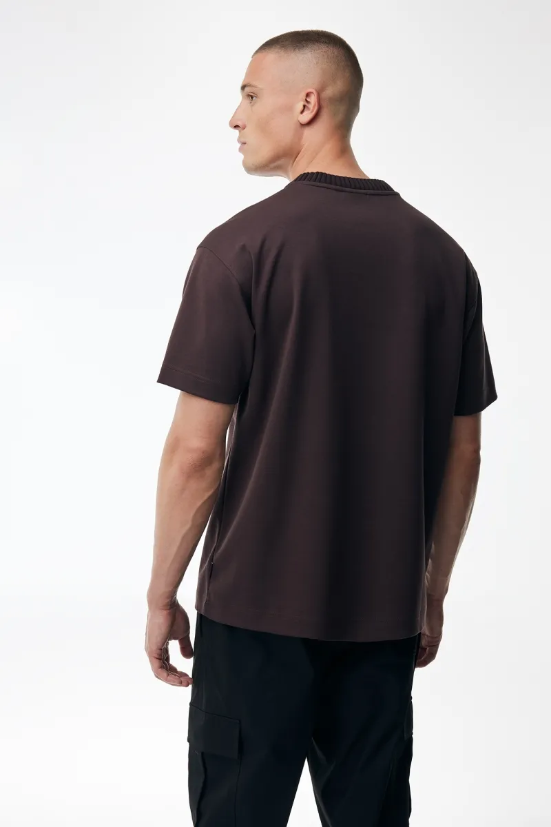 Embroidered Logo T-shirt | Bordeaux