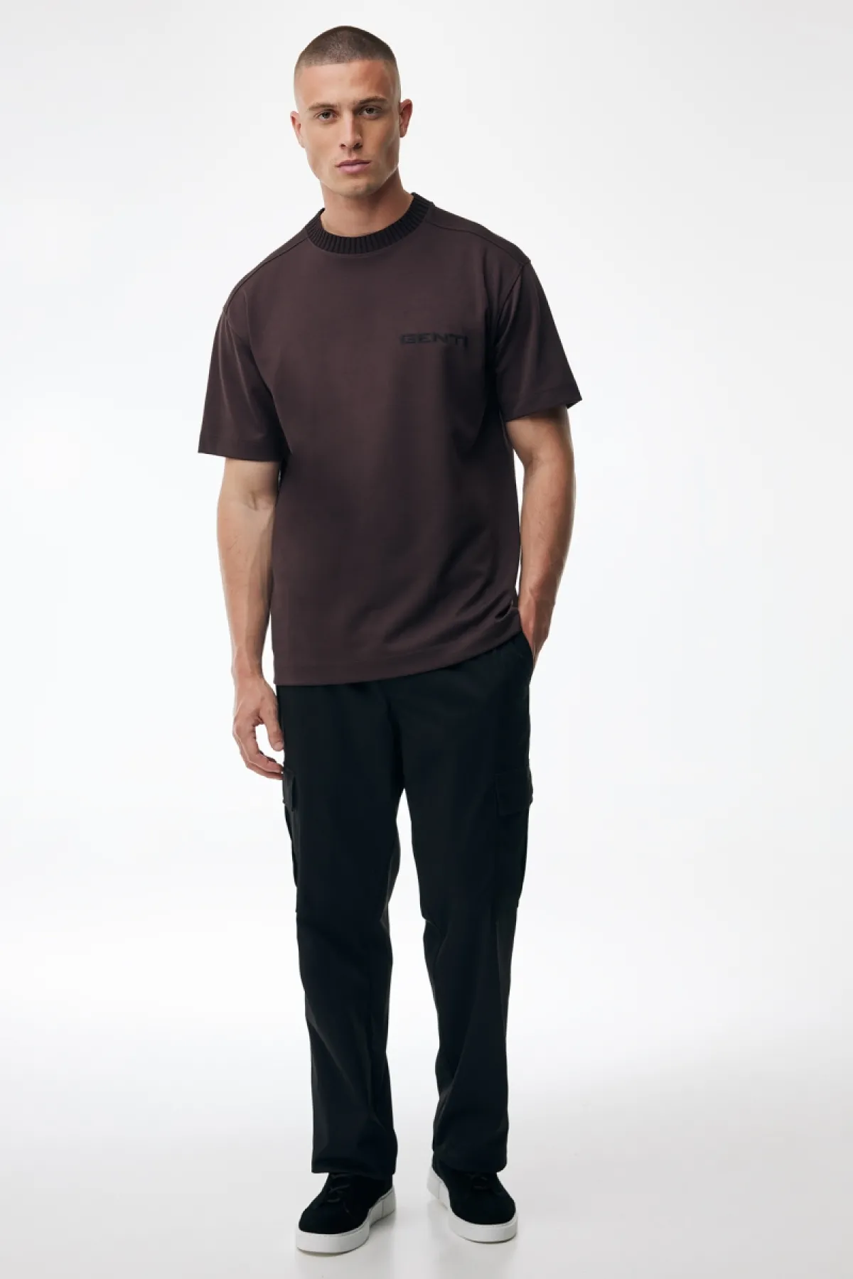 Embroidered Logo T-shirt | Bordeaux