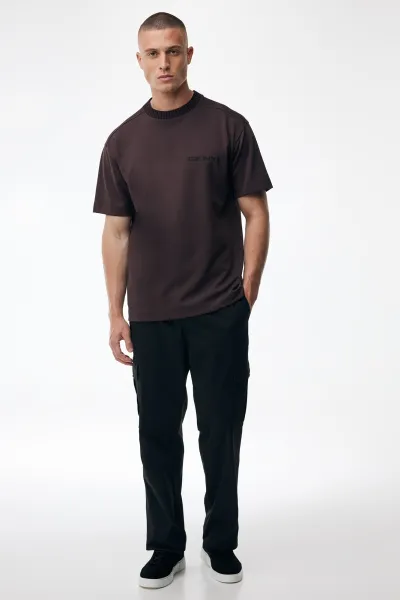 Embroidered Logo T-shirt | Bordeaux