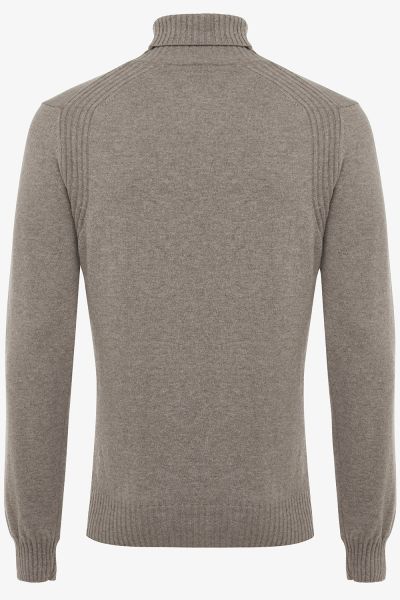Wollen coltrui beige