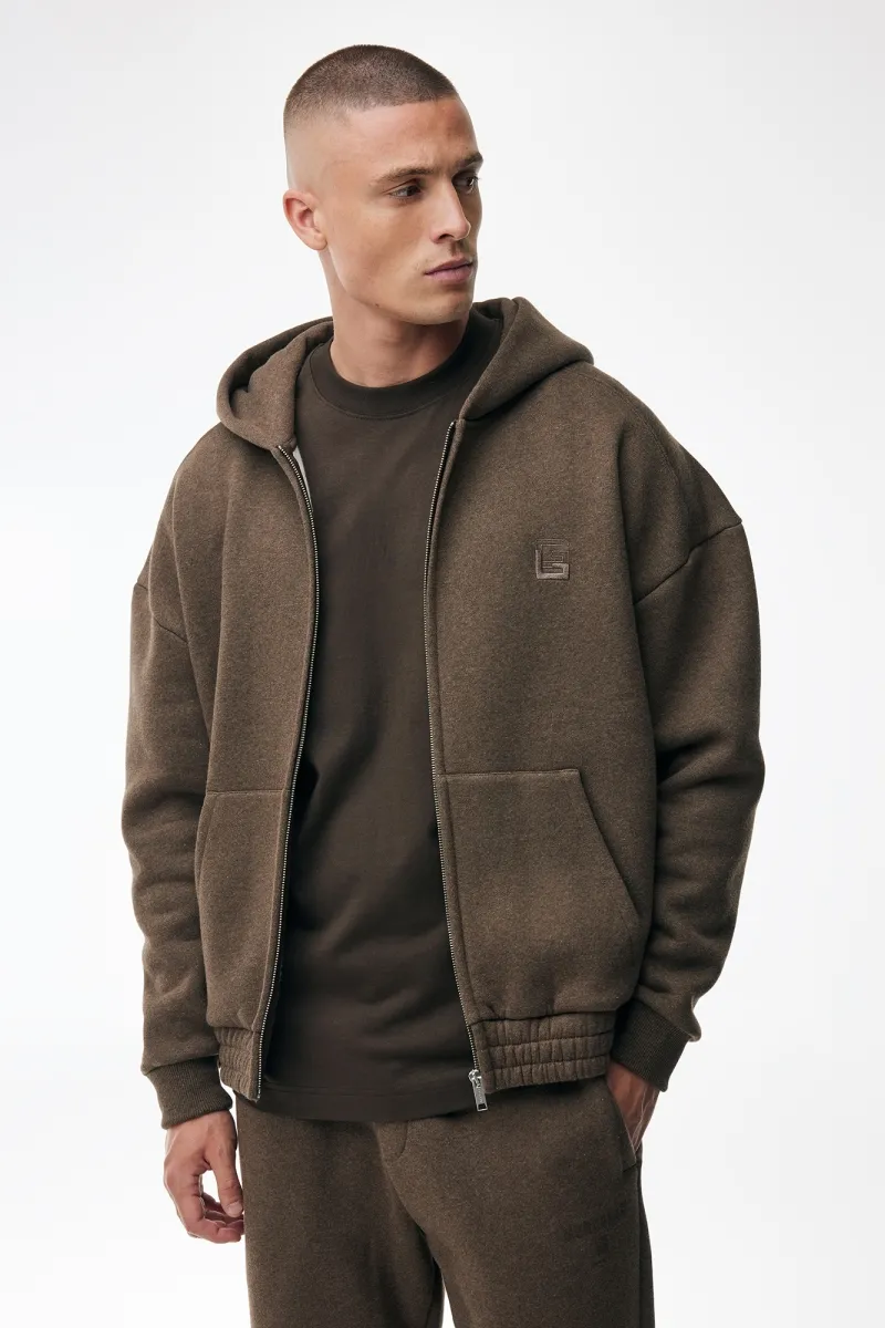 Monogram Zip Hoodie | Bruin