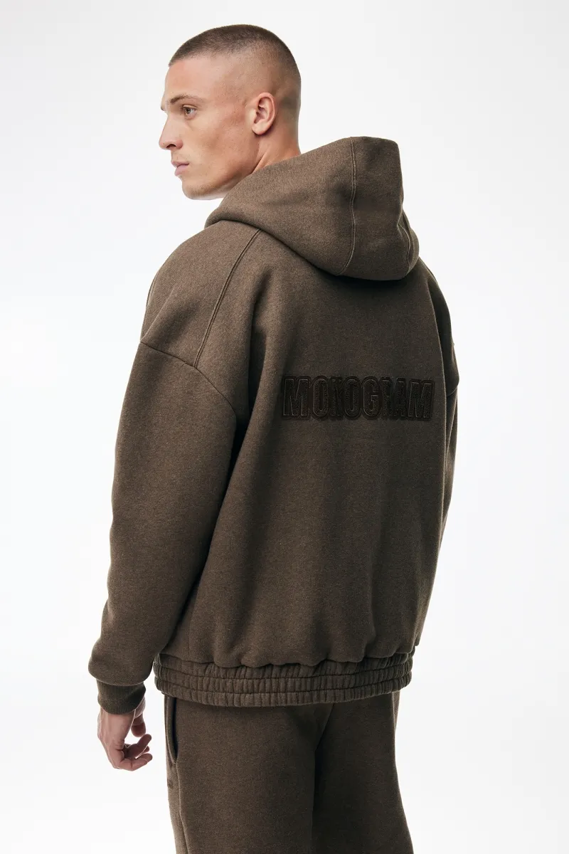 Monogram Zip Hoodie | Bruin