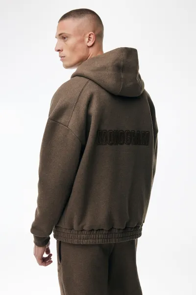 Monogram Zip Hoodie | Bruin