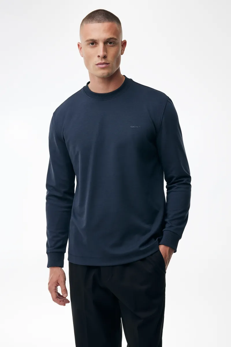 Longsleeve T-Shirt | Donkerblauw
