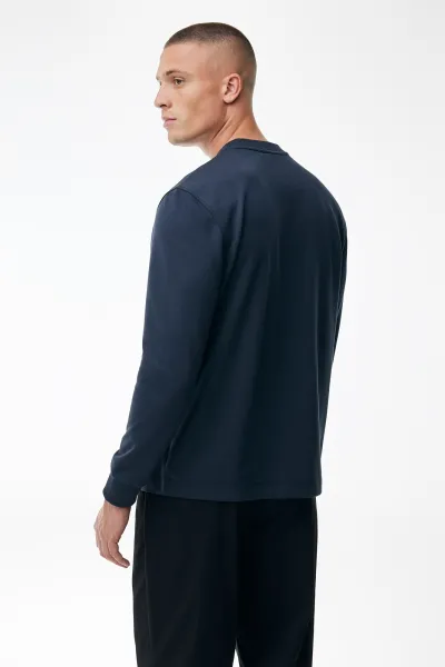 Longsleeve T-Shirt | Donkerblauw