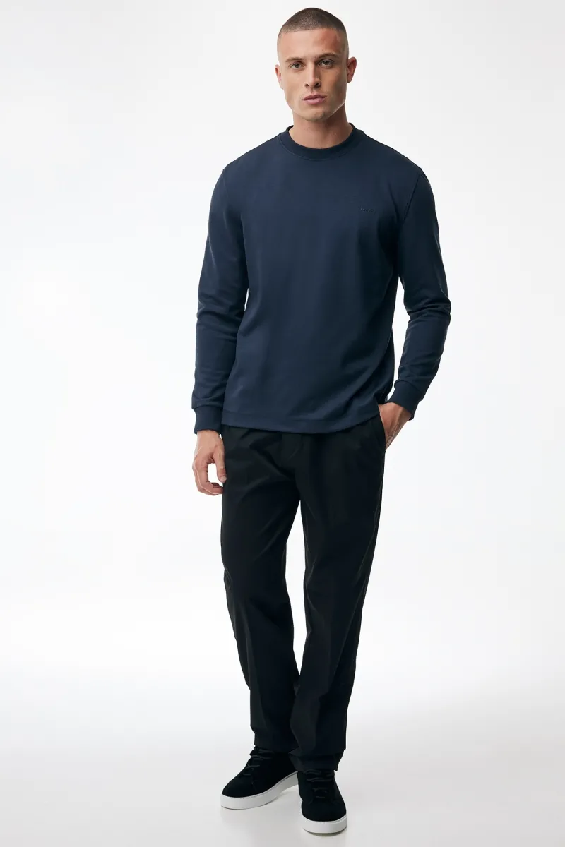 Longsleeve T-Shirt | Donkerblauw