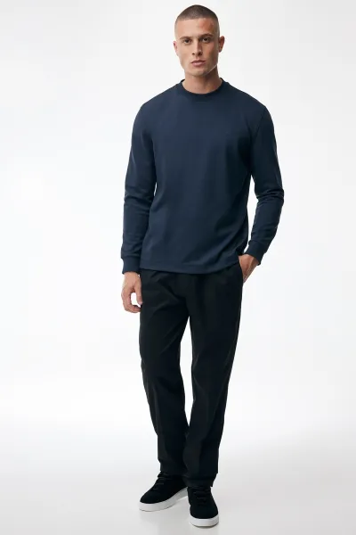 Longsleeve T-Shirt | Donkerblauw