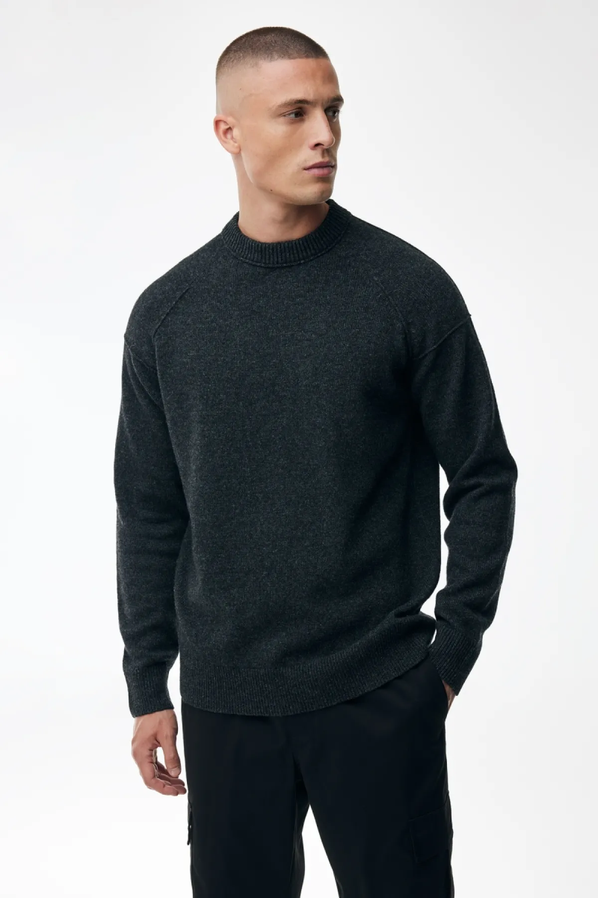 Relaxed Roundneck | Donkergrijs