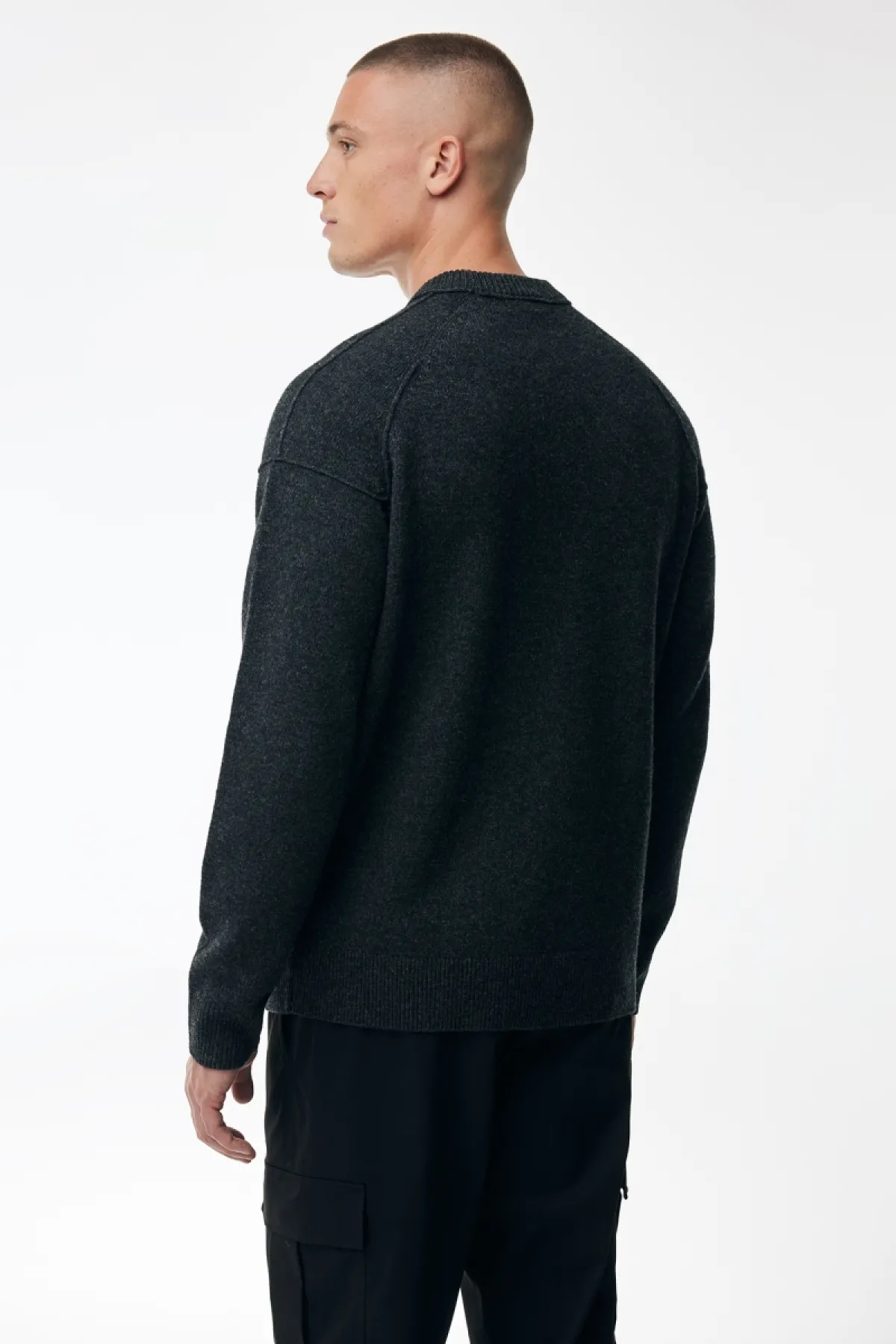 Relaxed Roundneck | Donkergrijs