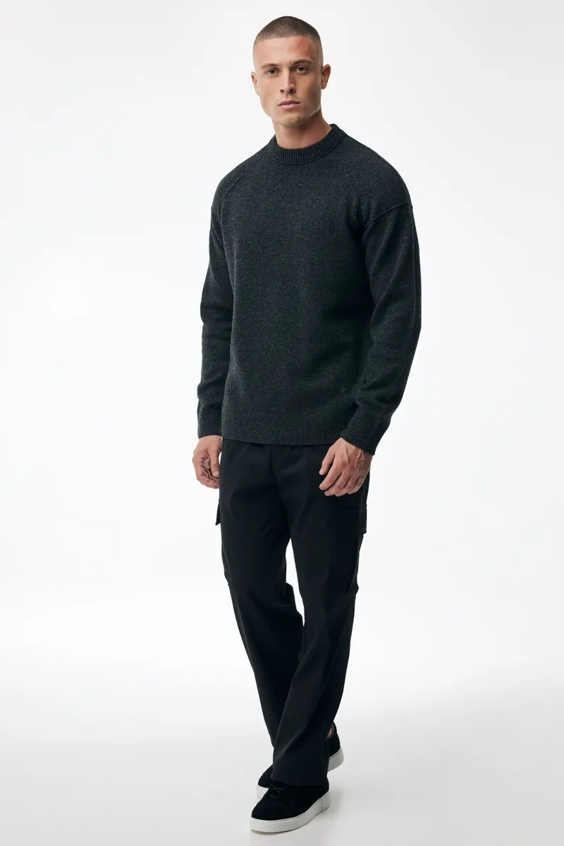 Relaxed Roundneck | Donkergrijs