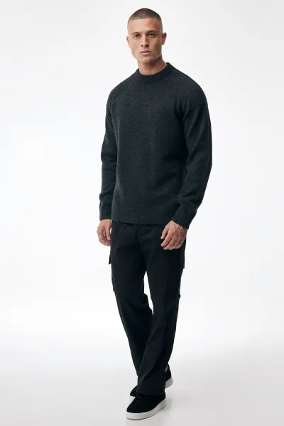 Relaxed Roundneck | Donkergrijs