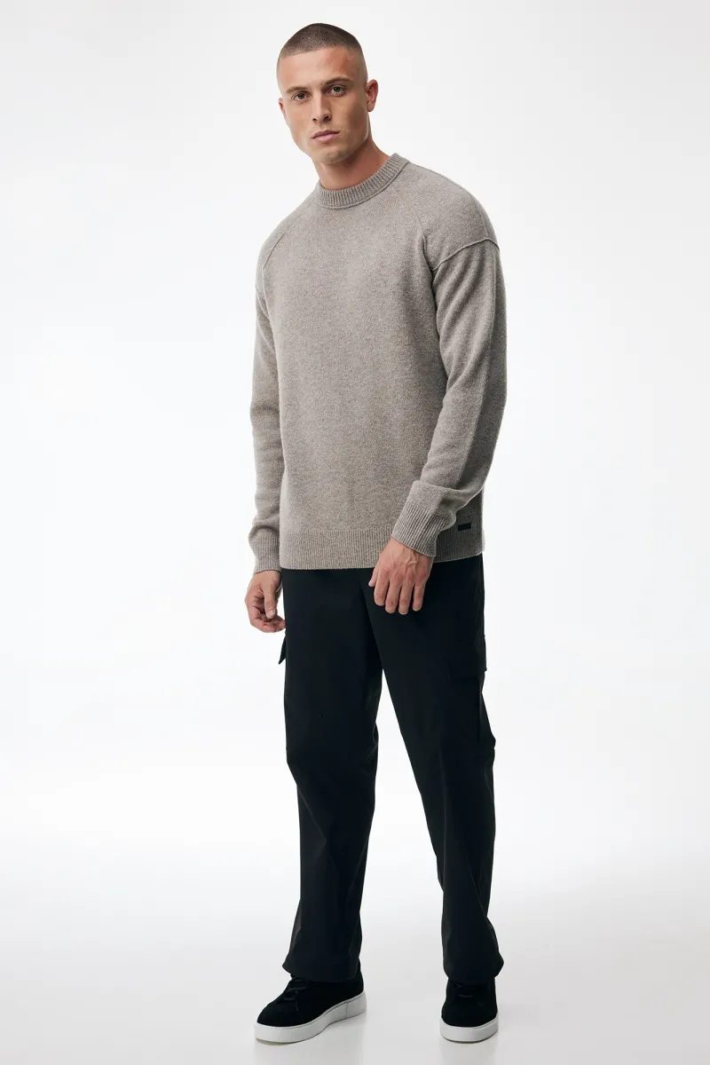 Relaxed Roundneck | Beige