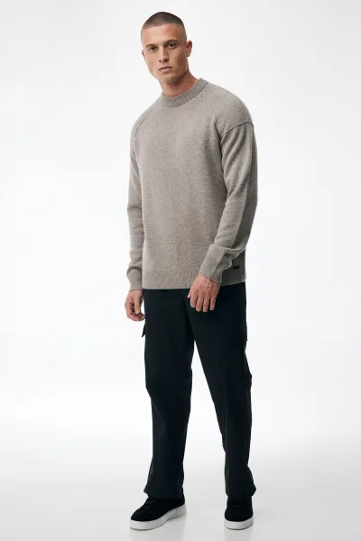 Relaxed Roundneck | Beige