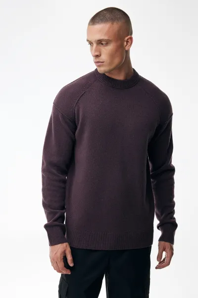 Relaxed Roundneck | Bordeaux