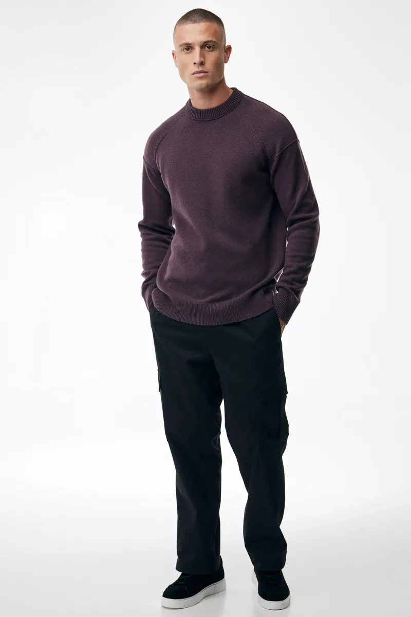 Relaxed Roundneck | Bordeaux