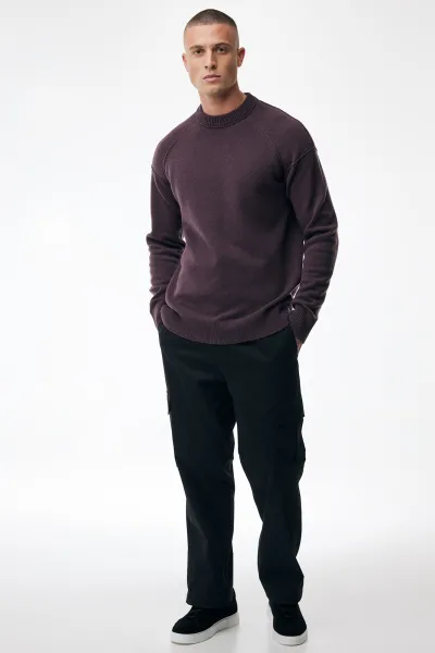 Relaxed Roundneck | Bordeaux