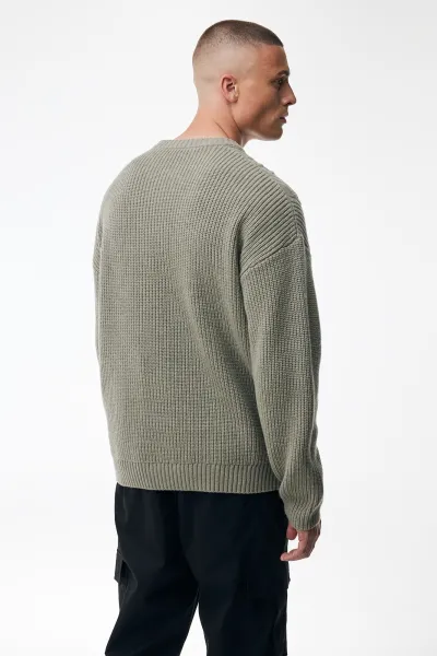 Cable Roundneck | Light Taupe