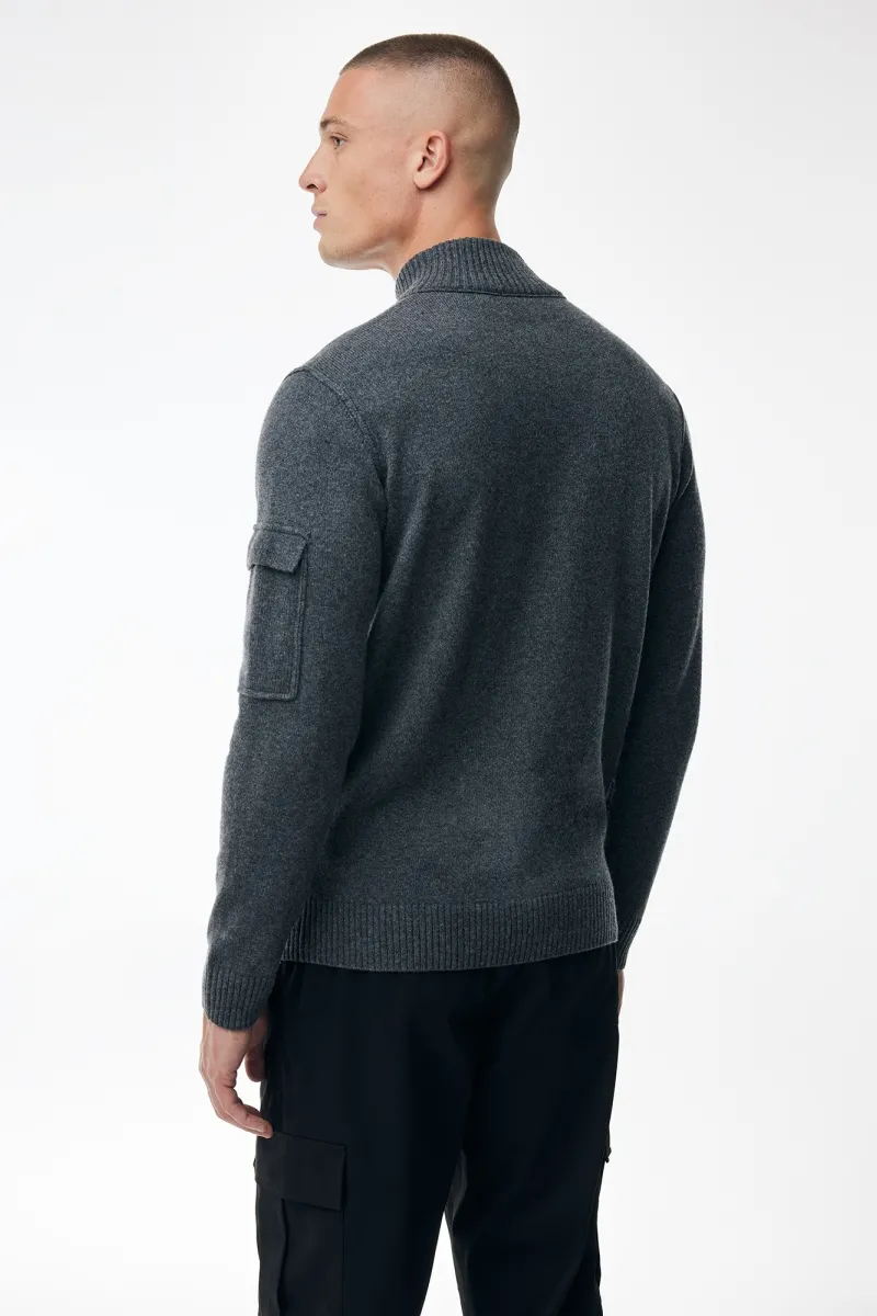 Turtle Zip | Donkergrijs