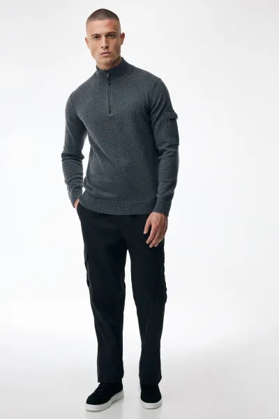 Turtle Zip | Donkergrijs