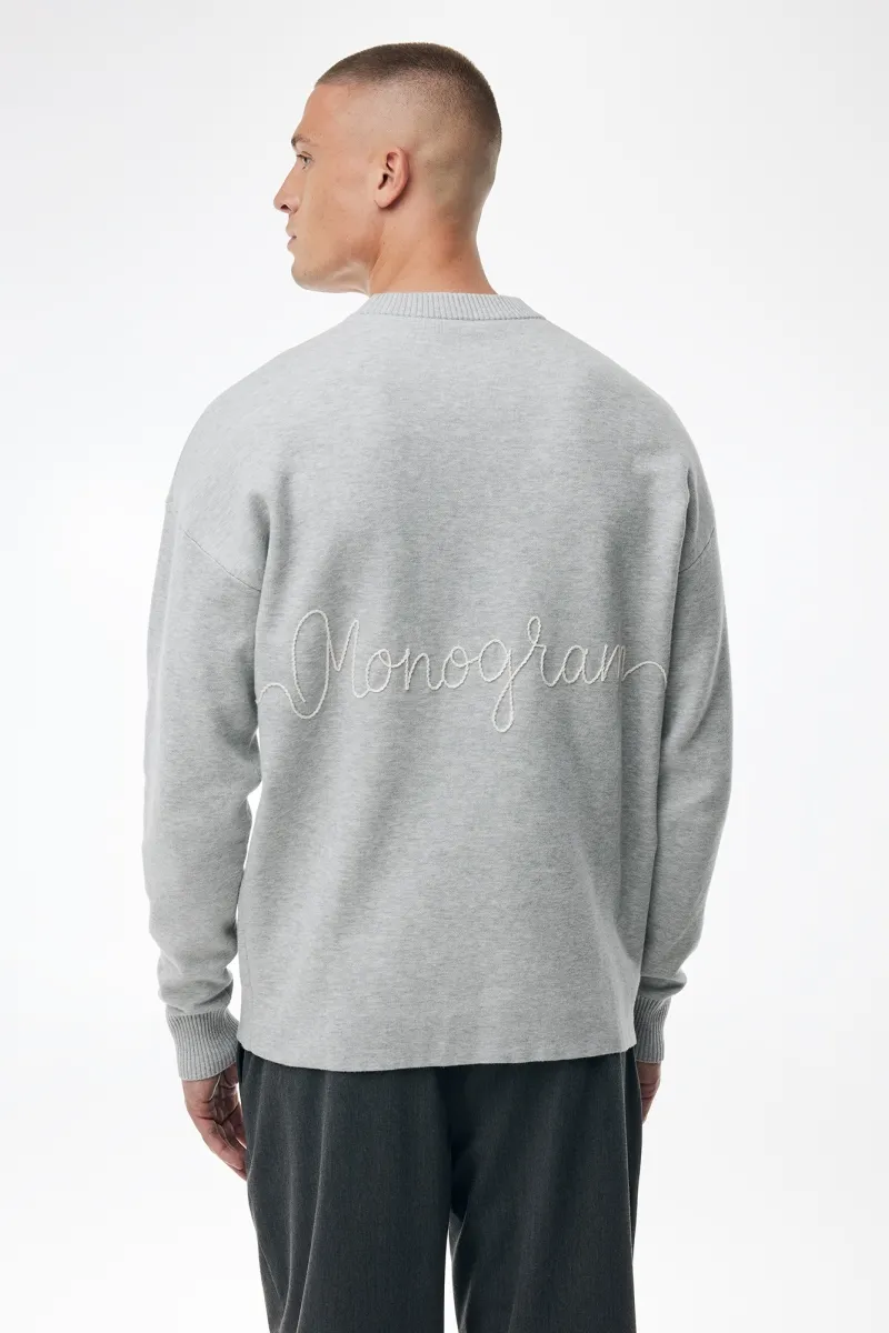 Monogram Roundneck | Grijs