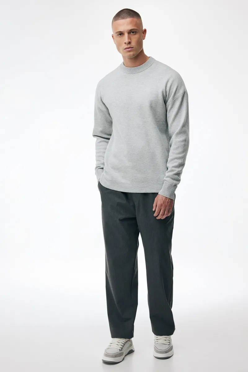 Monogram Roundneck | Grijs
