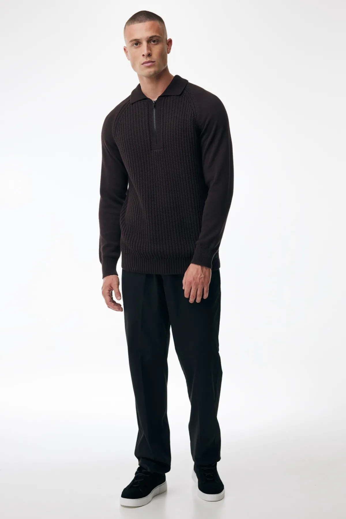Polo Zip | Bordeaux