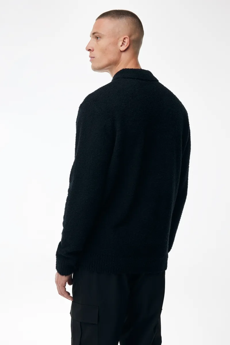 Polo Zip | Zwart