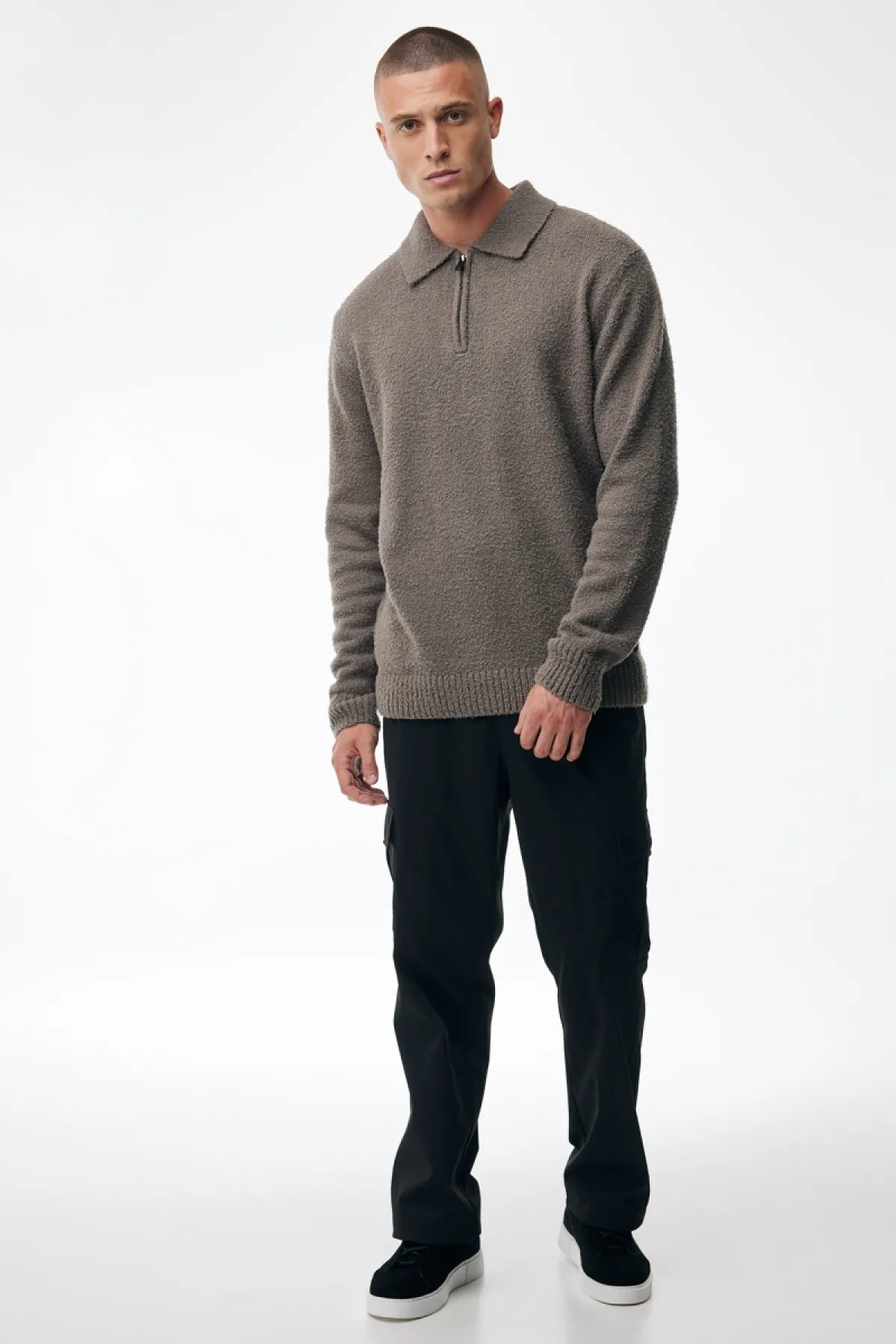 Polo Zip | Taupe
