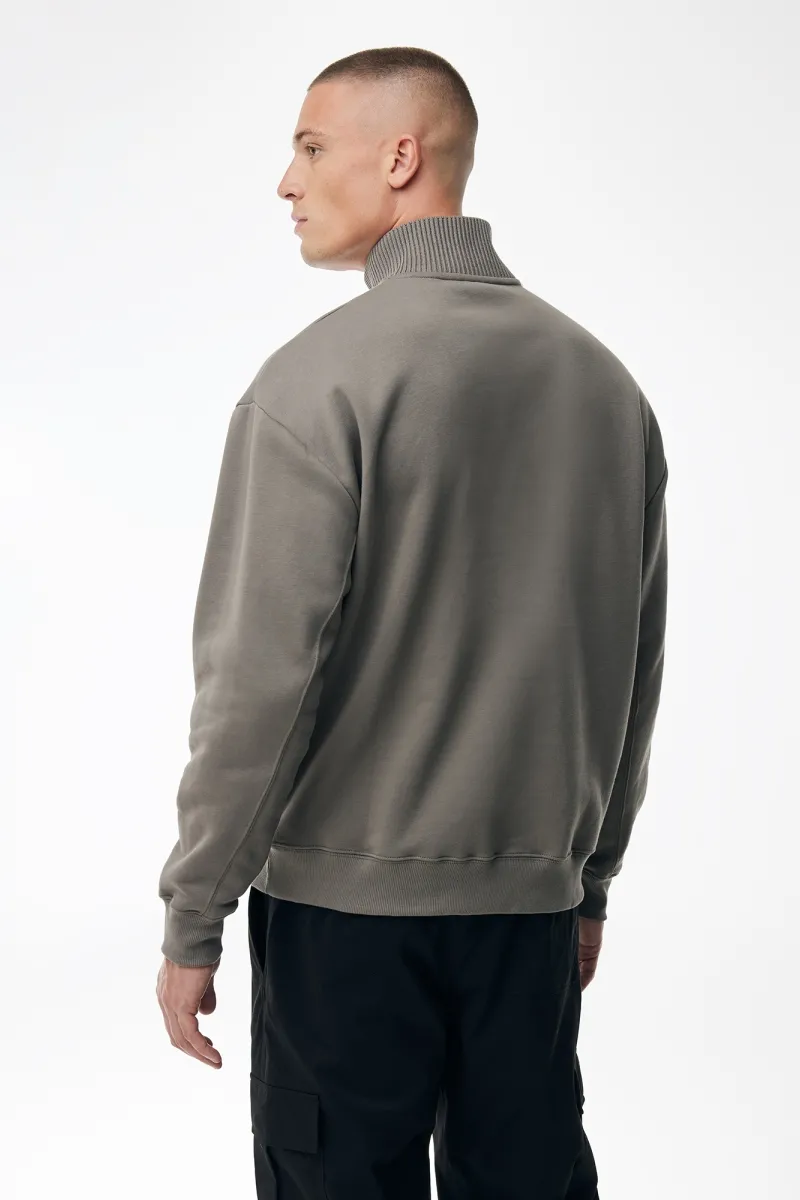 Turtle Half Zip Sweater | Taupe