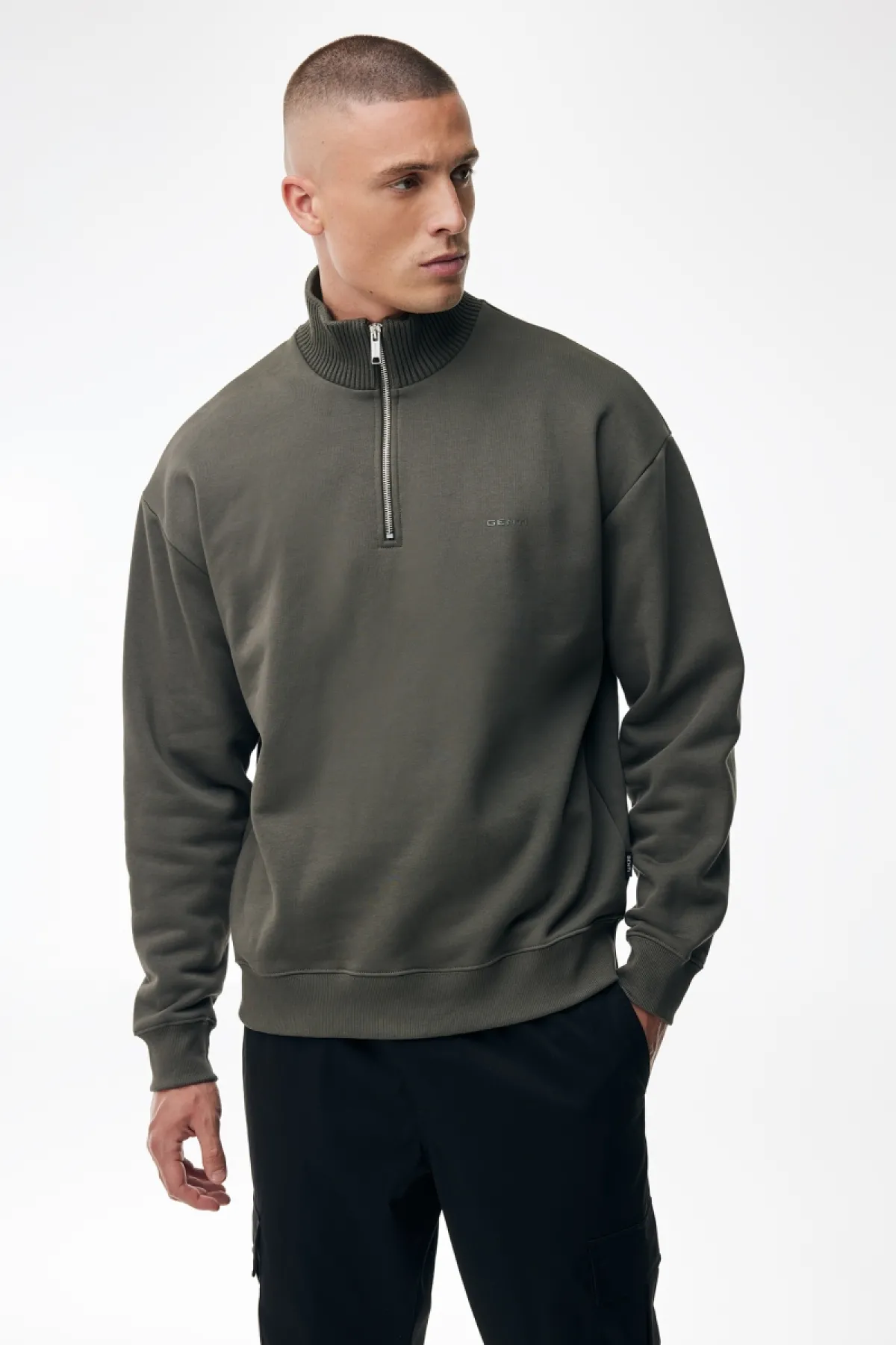 Turtle Half Zip Sweater | Groen