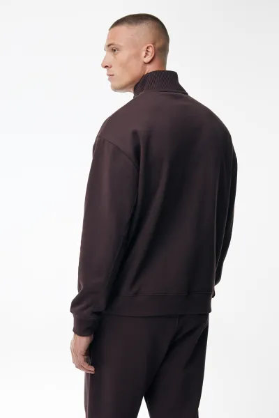 Turtle Half Zip Sweater | Bordeaux