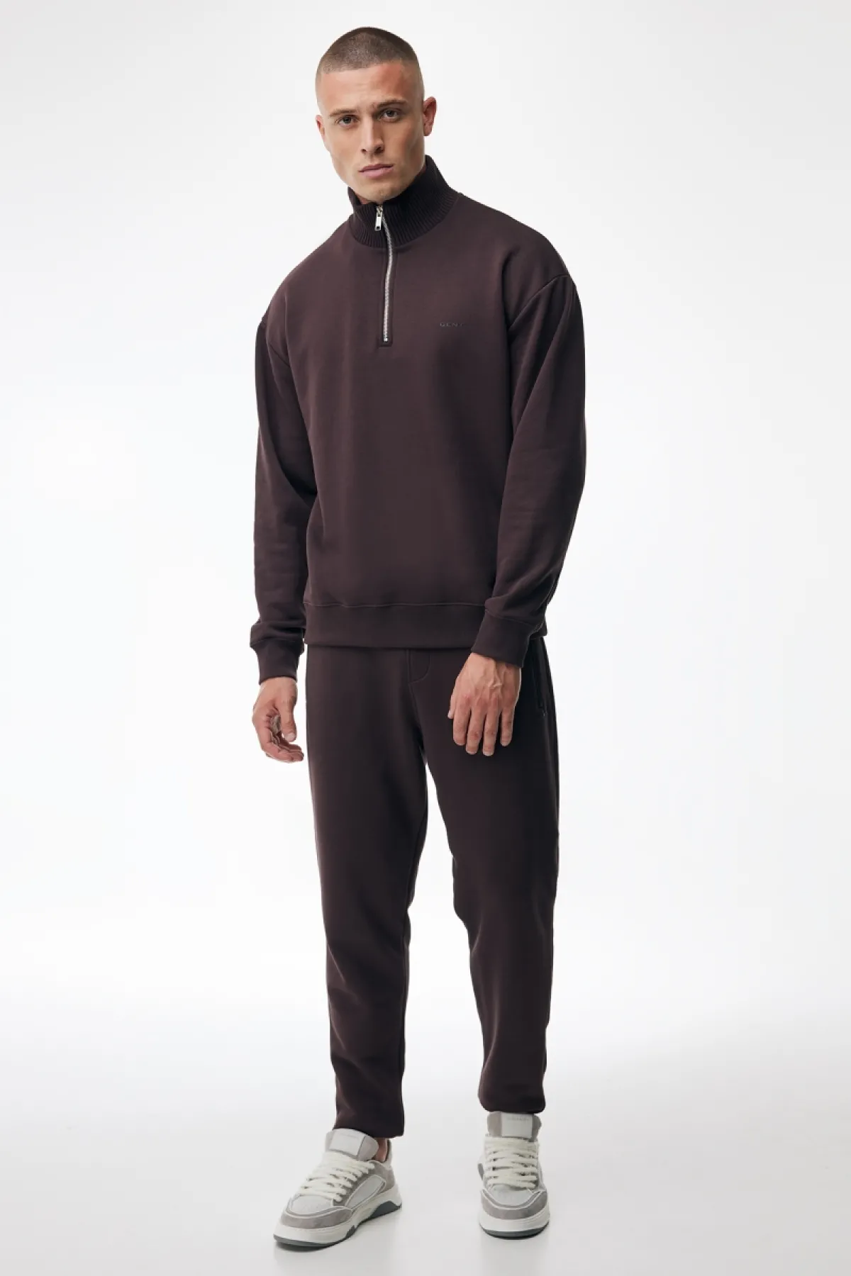 Turtle Half Zip Sweater | Bordeaux