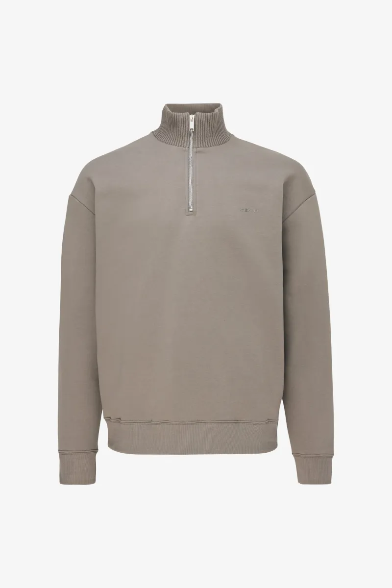 Turtle Half Zip Sweater | Taupe