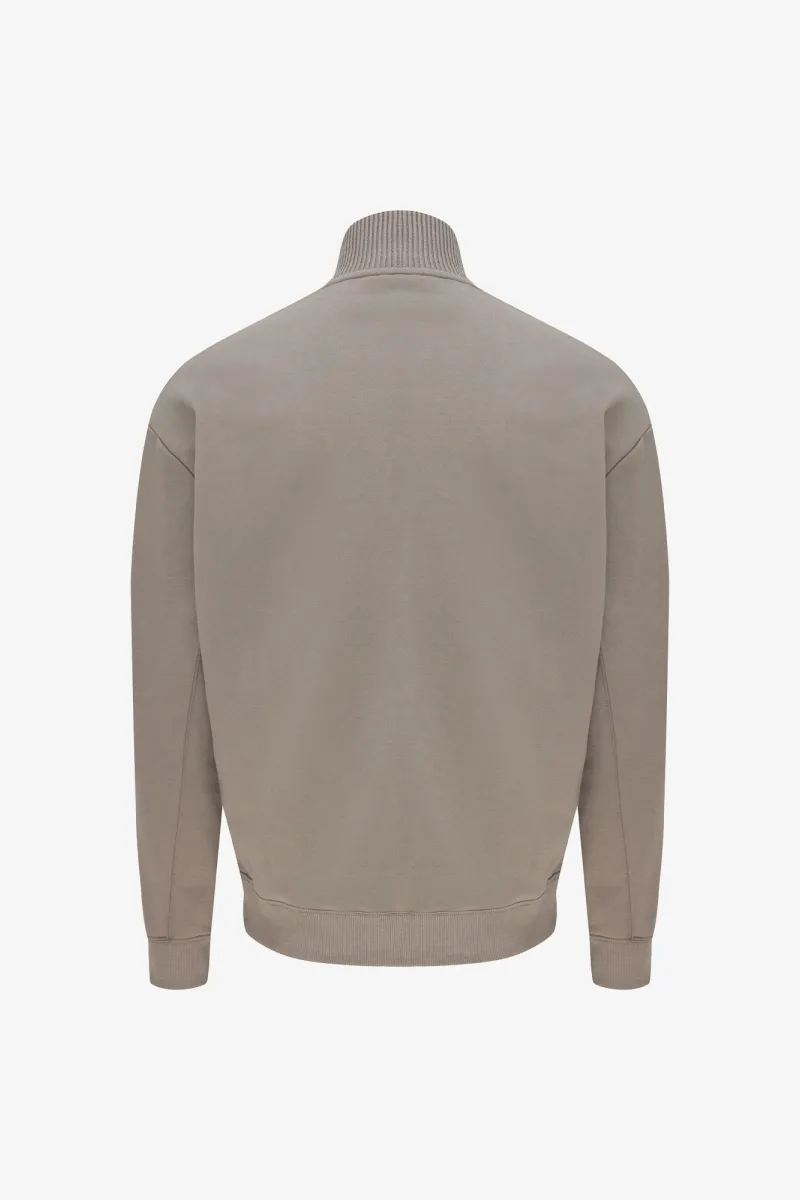 Turtle Half Zip Sweater | Taupe