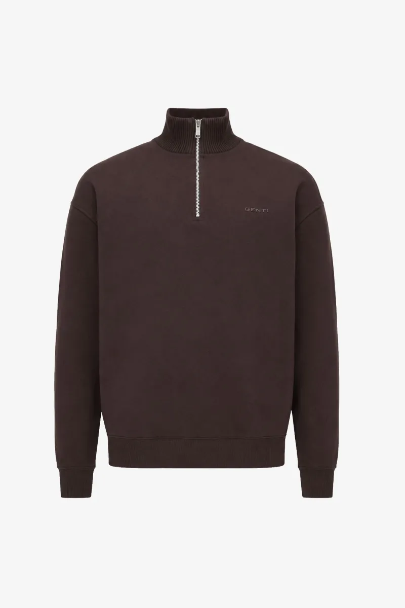 Turtle Half Zip Sweater | Bordeaux