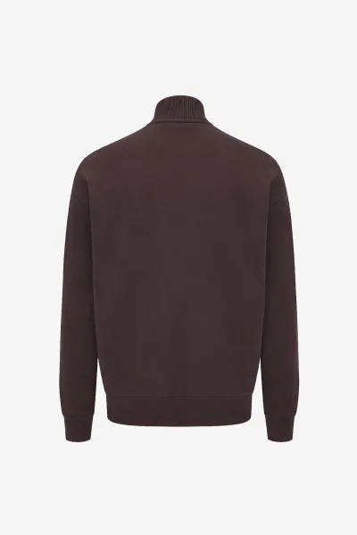 Turtle Half Zip Sweater | Bordeaux