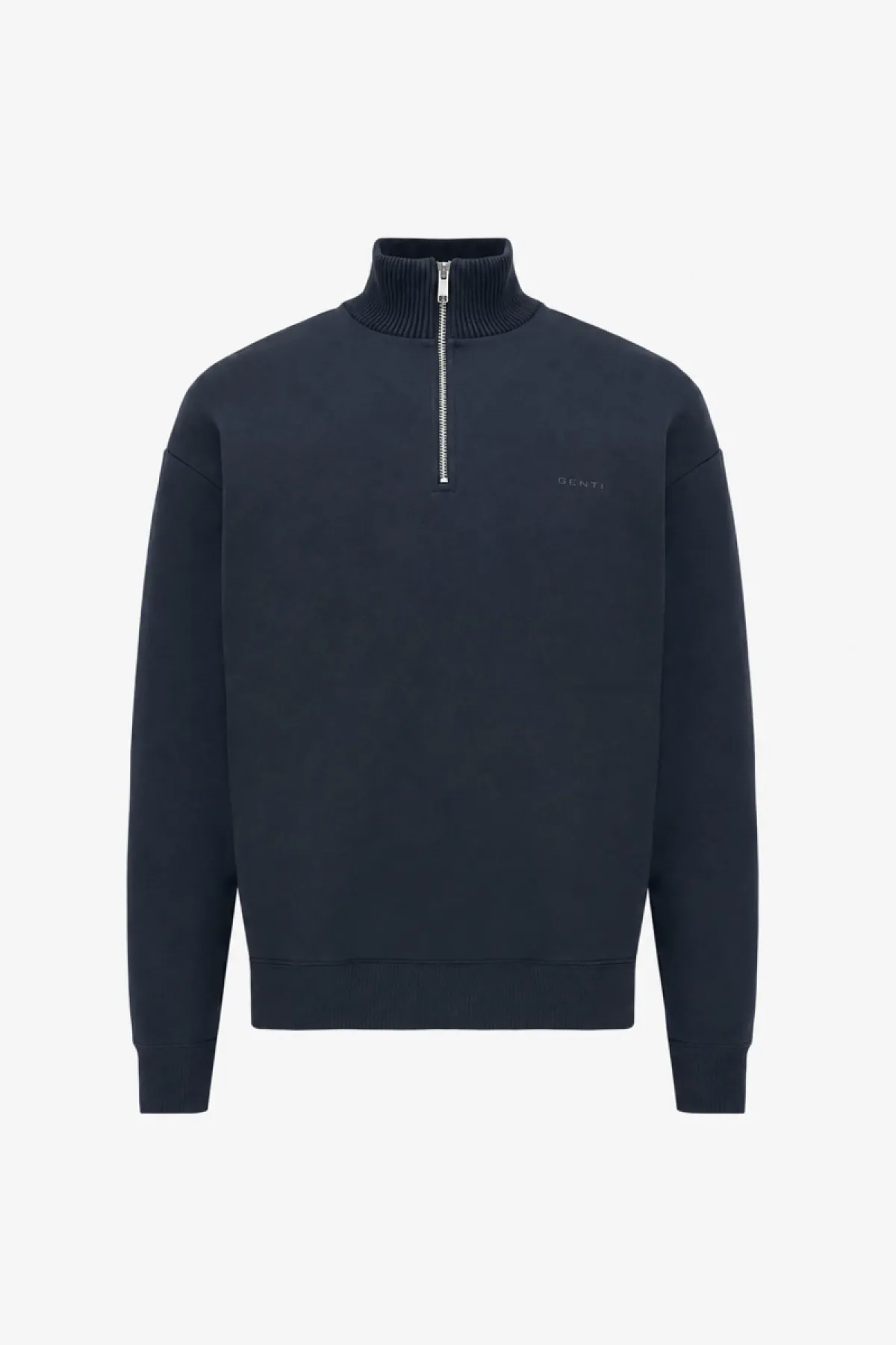 Turtle Half Zip Sweater | Donkerblauw