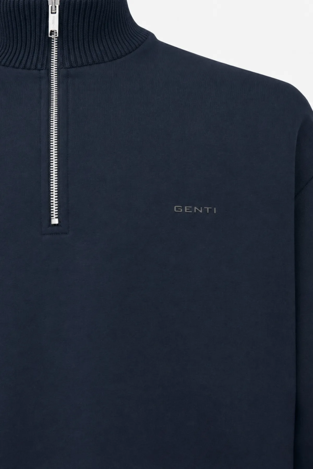 Turtle Half Zip Sweater | Donkerblauw