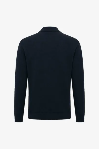 Polo Longsleeve | Donkerblauw