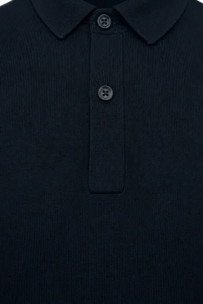 Polo Longsleeve | Donkerblauw