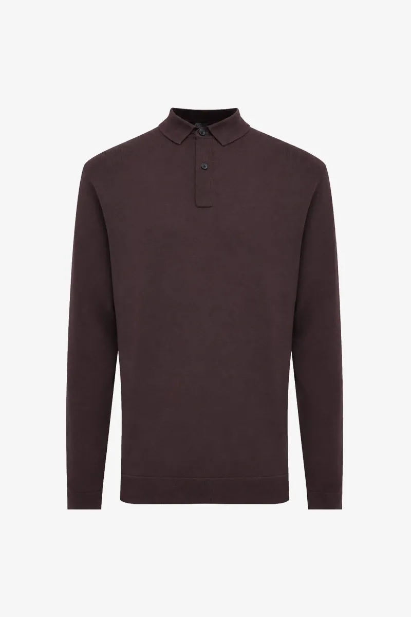 Polo Longsleeve | Bordeaux