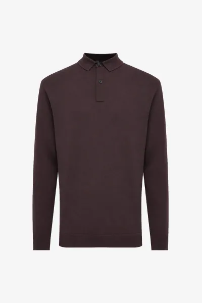 Polo Longsleeve | Bordeaux