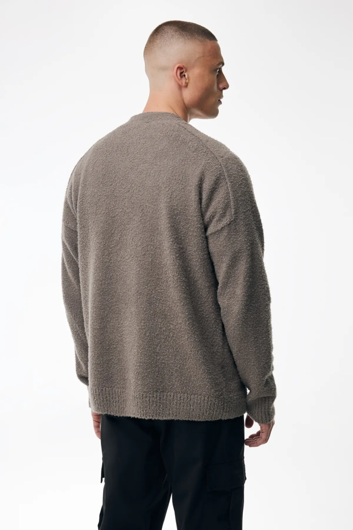 Bouclé Cardigan | Taupe