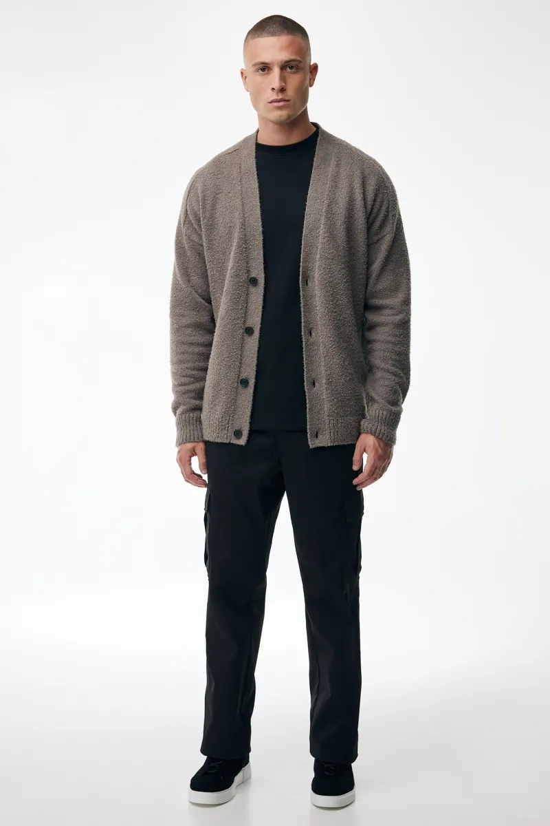 Bouclé Cardigan | Taupe