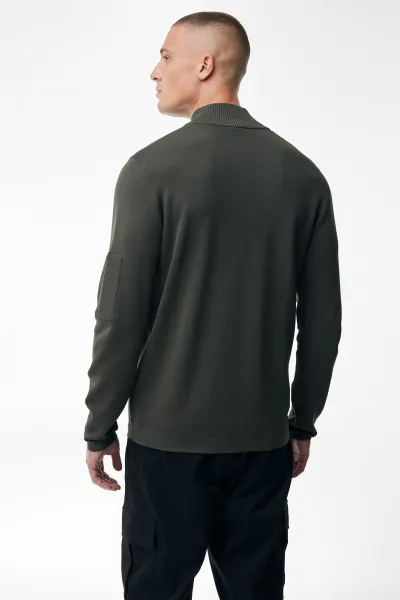 Turtle Zip Longsleeve | Groen